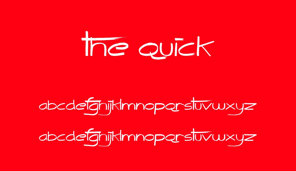 the-quick font