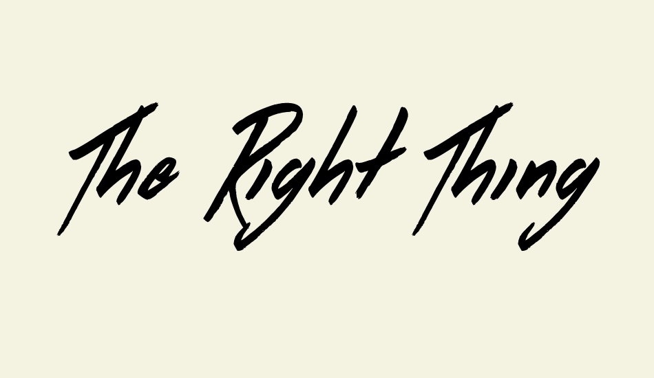 the-right-thing font big