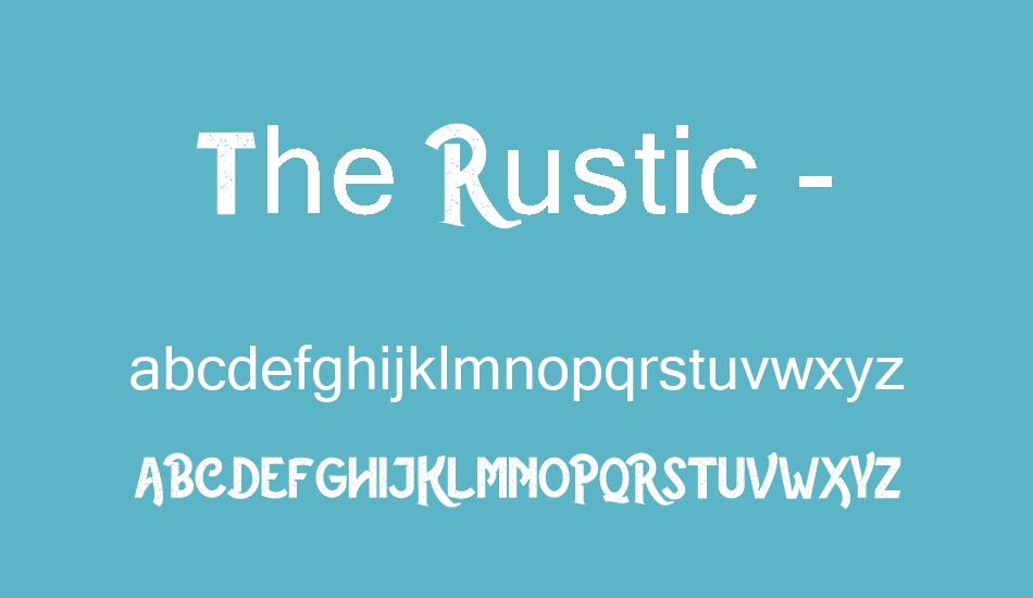 the-rustic---demo font