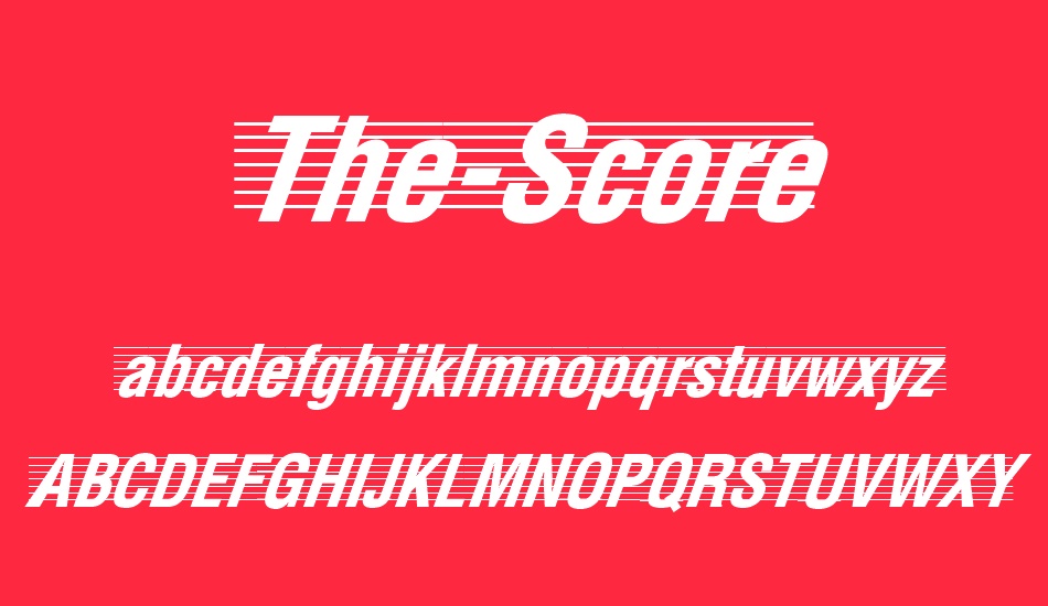 the-score font