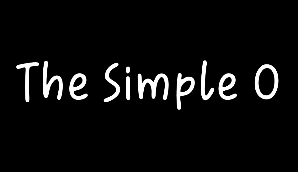 the-simple-one font big