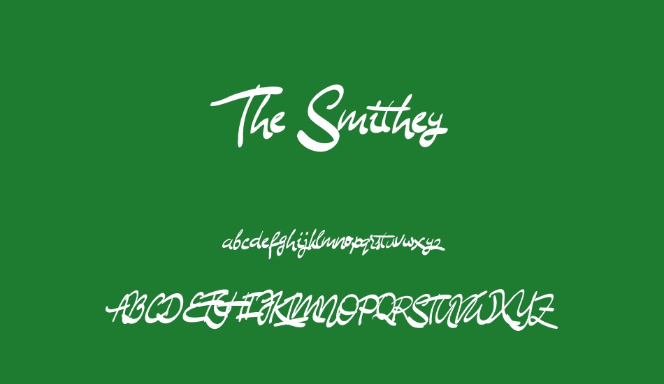 the-smithey font