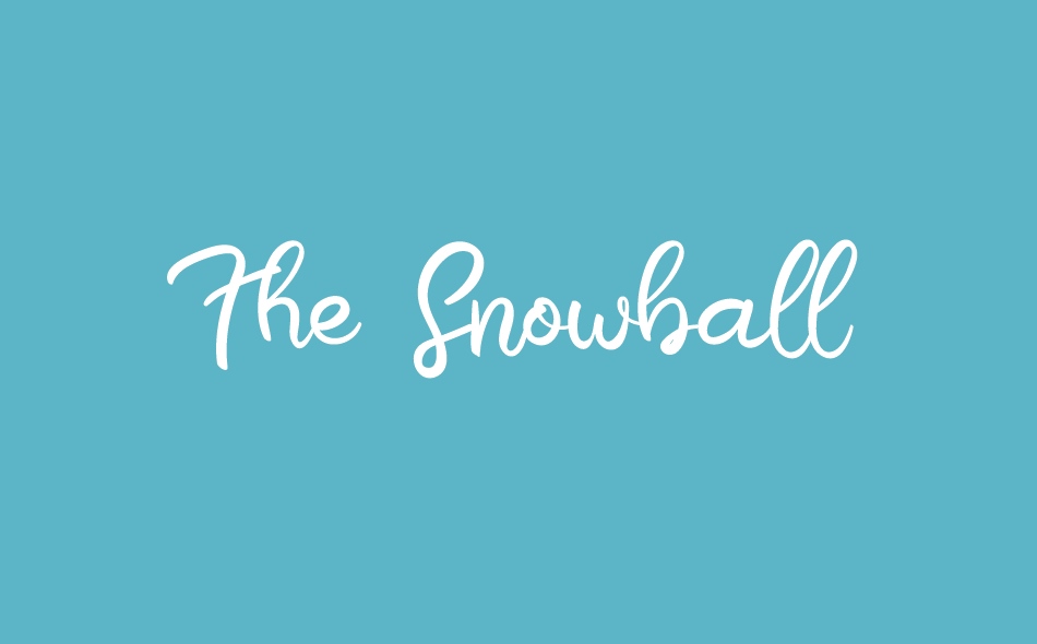 The Snowball font big