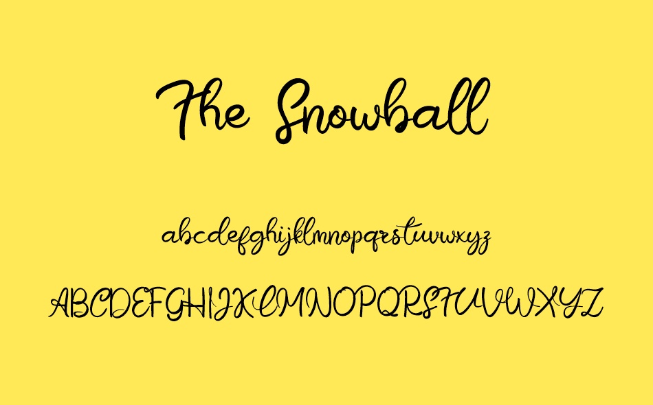 The Snowball font