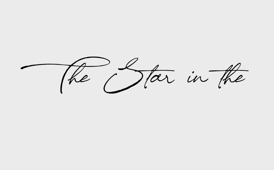 The Star in the Midnight font big