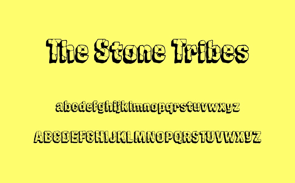 The Stone Tribes font