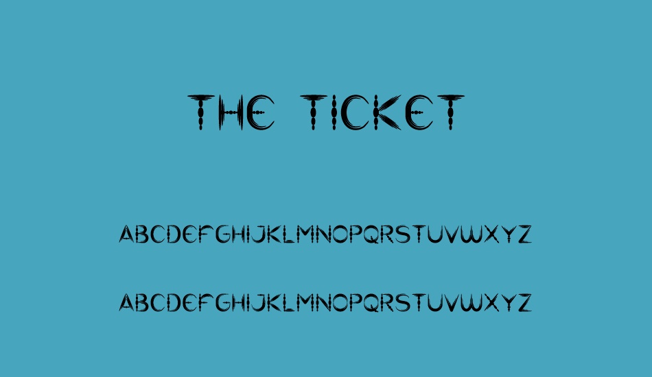 the-ticket font