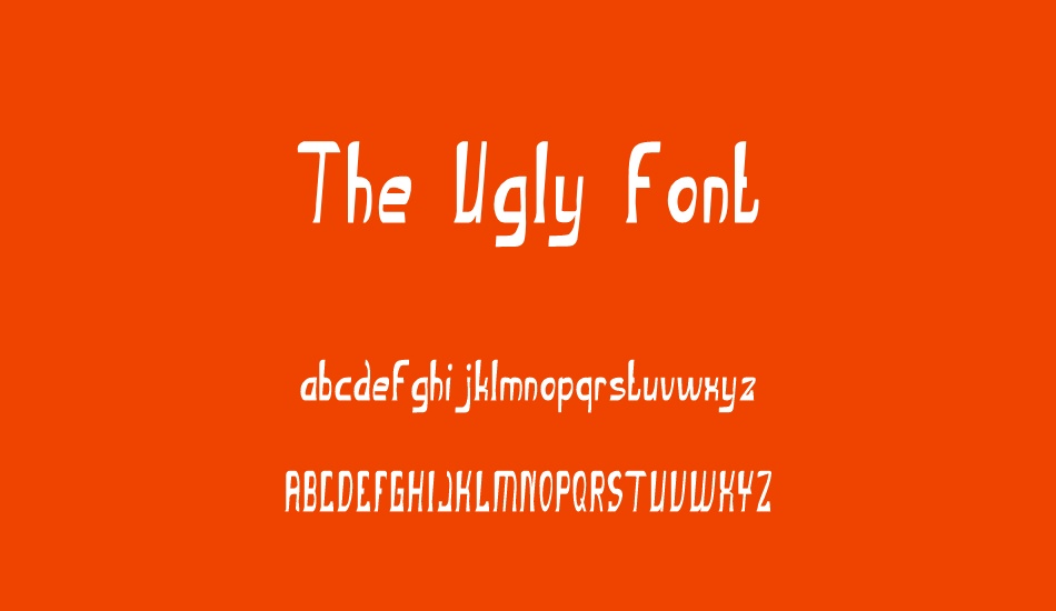 the-ugly-font font