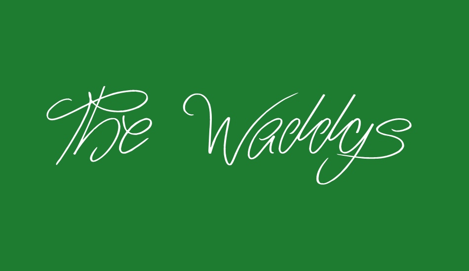 the-waddys font big