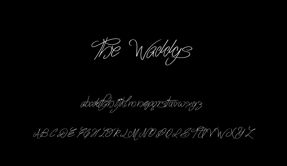 the-waddys font