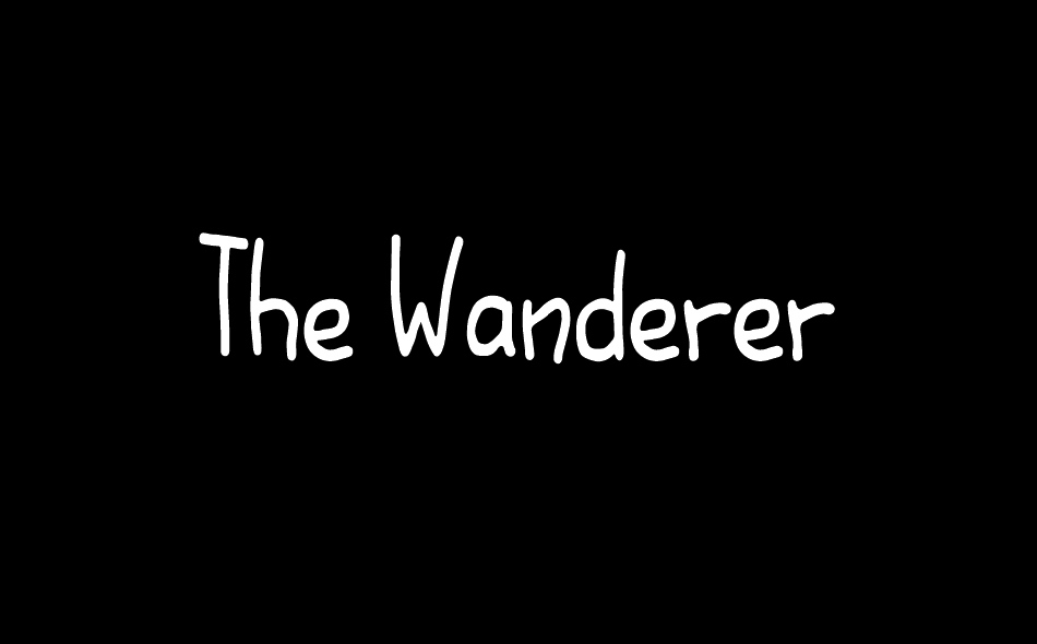 The Wanderer font big