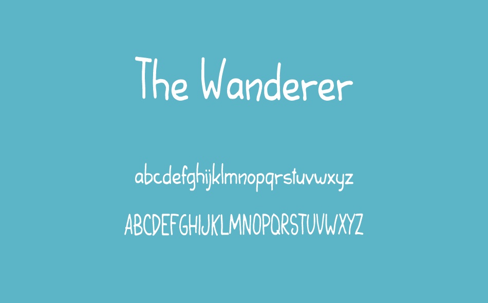 The Wanderer font