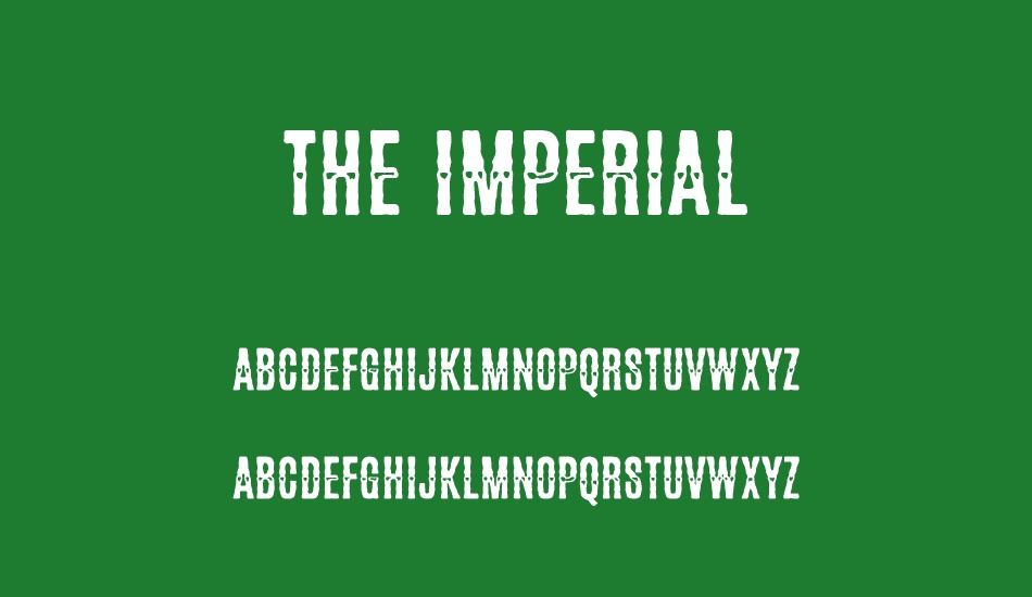 the-ımperial font