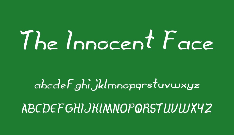 the-ınnocent-face font