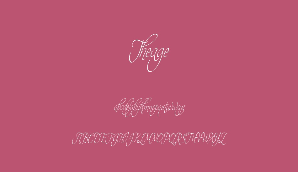 theage font