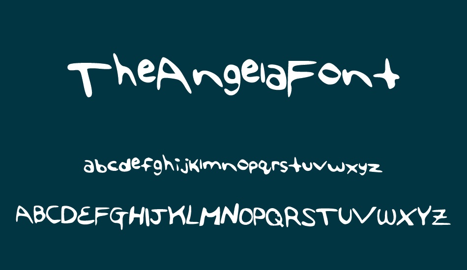 theangelafont font