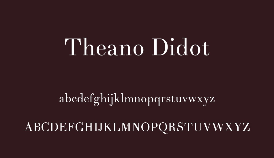 theano-didot font