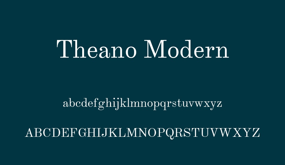 theano-modern font