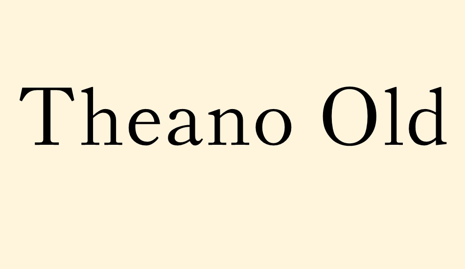 theano-old-style font big