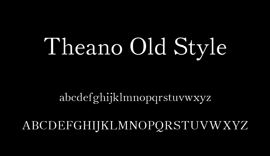 theano-old-style font