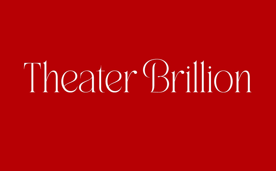 Theater Brillion font big