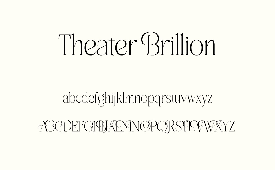 Theater Brillion font