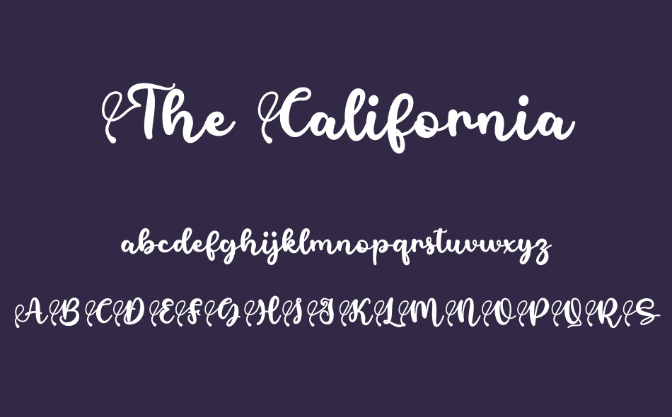 The California font