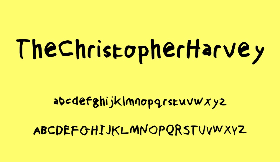 thechristopherharvey font