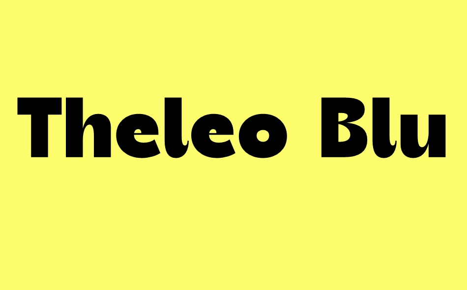 Theleo Blues font big