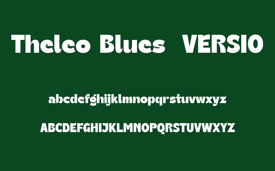 Theleo Blues font