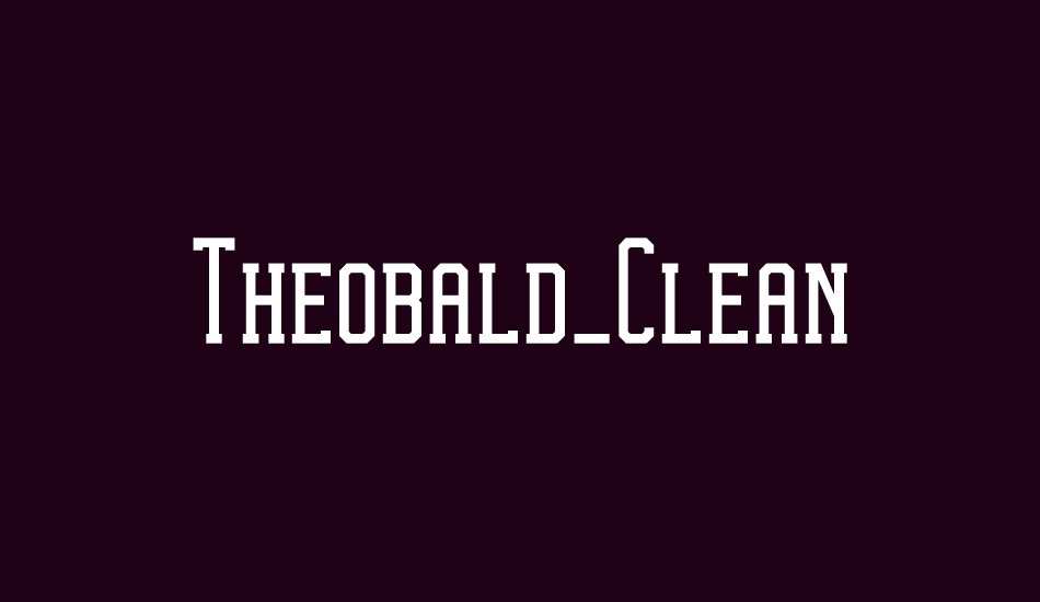 theobald-clean font big