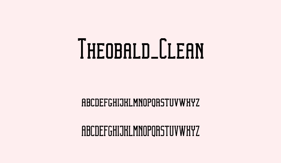 theobald-clean font