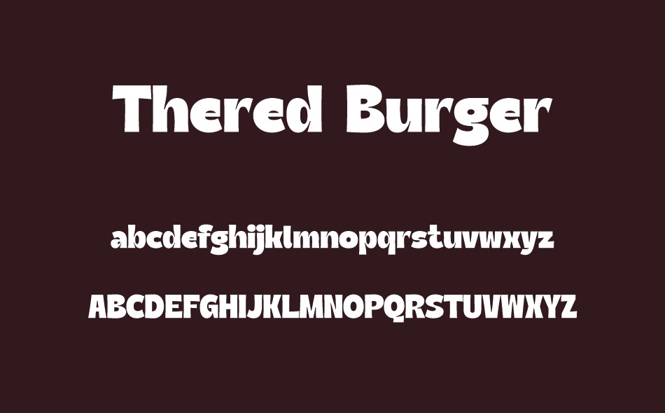 Thered Burger font
