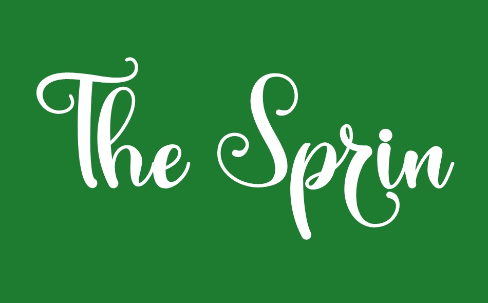 The Spring font big