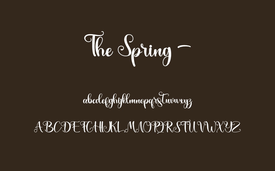 The Spring font