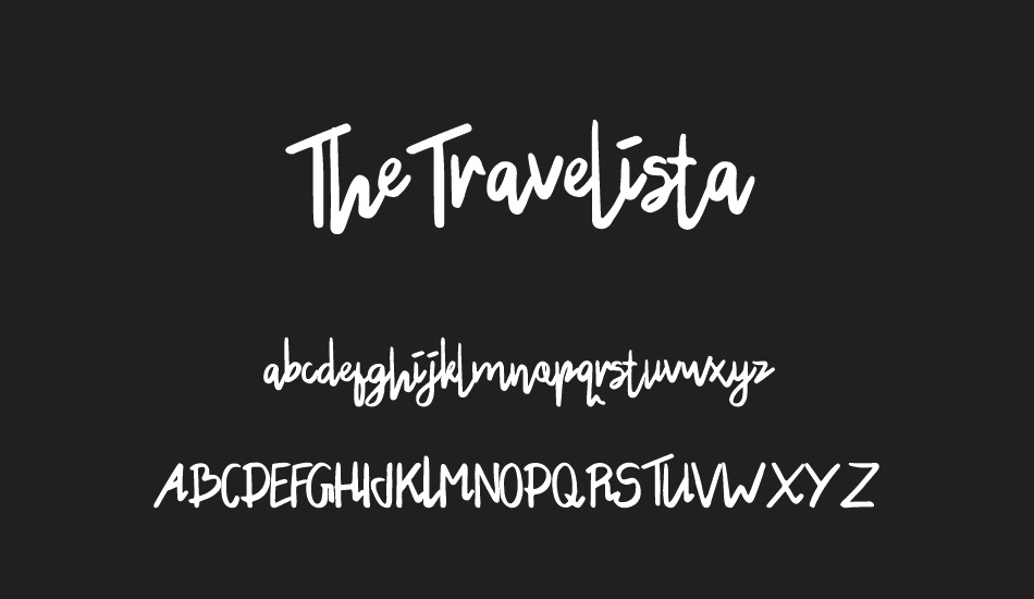 thetravelista font