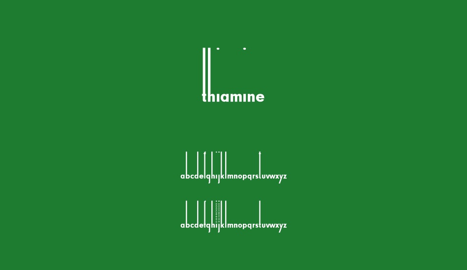 thiamine font