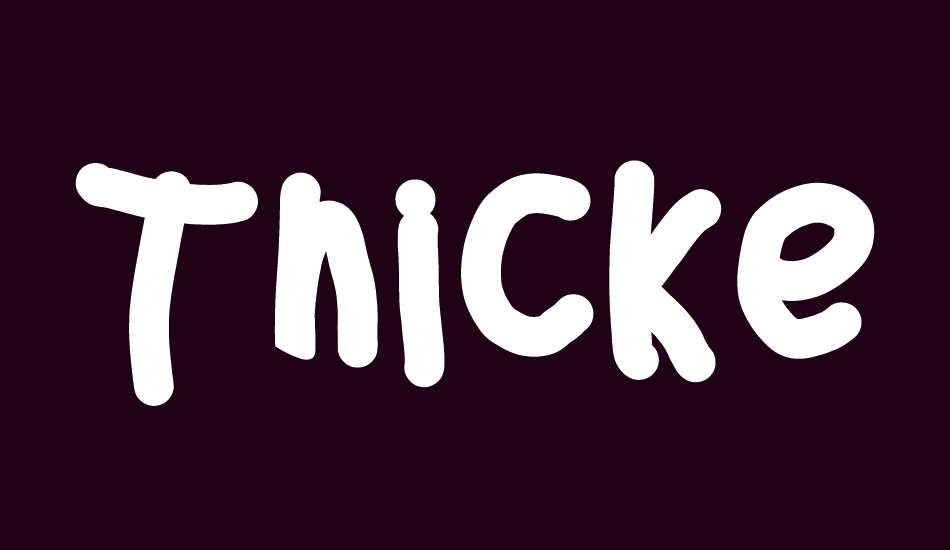 thicker-than-free-font