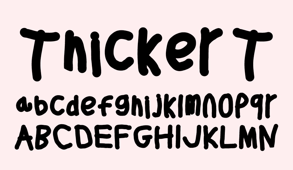 thicker-than-free-font