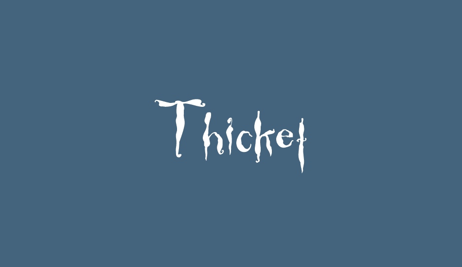 thicket font big