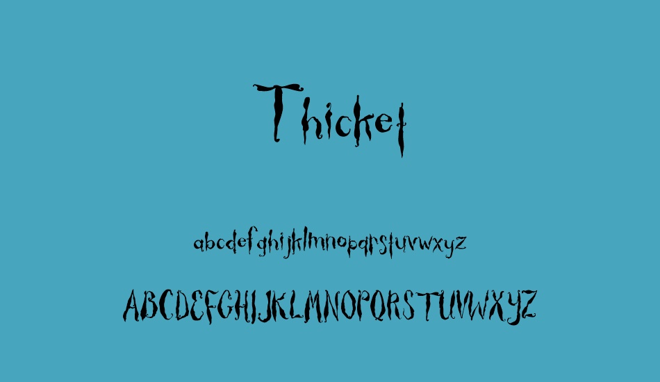 thicket font