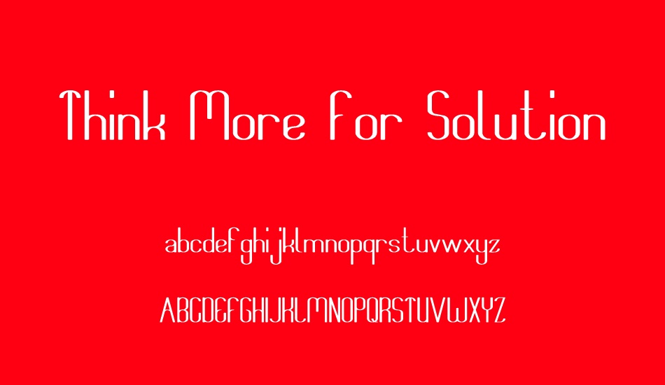 think-more-for-solution font