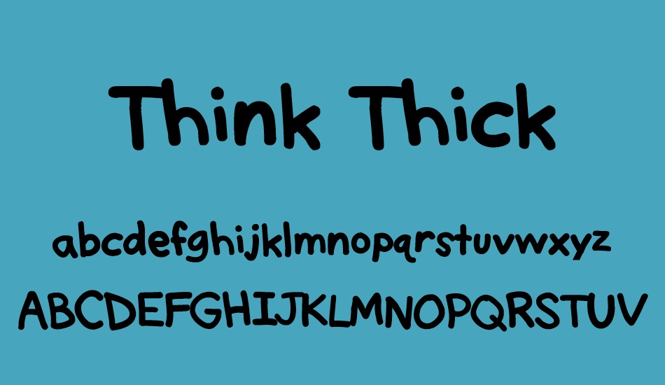 think-thick font