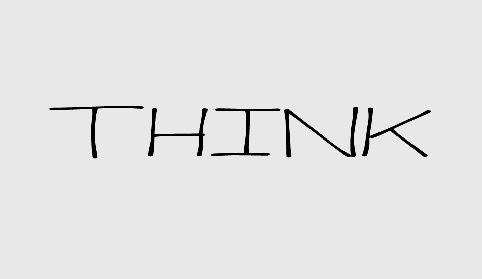 thinkplan font big