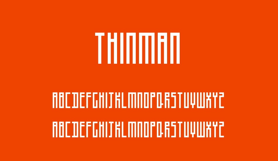 thinman font