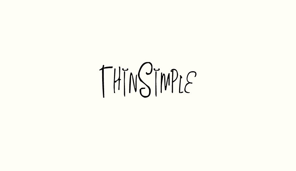 thinsimple font big