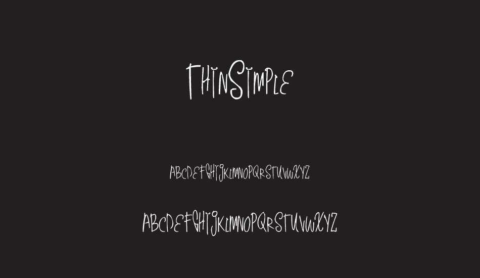 thinsimple font