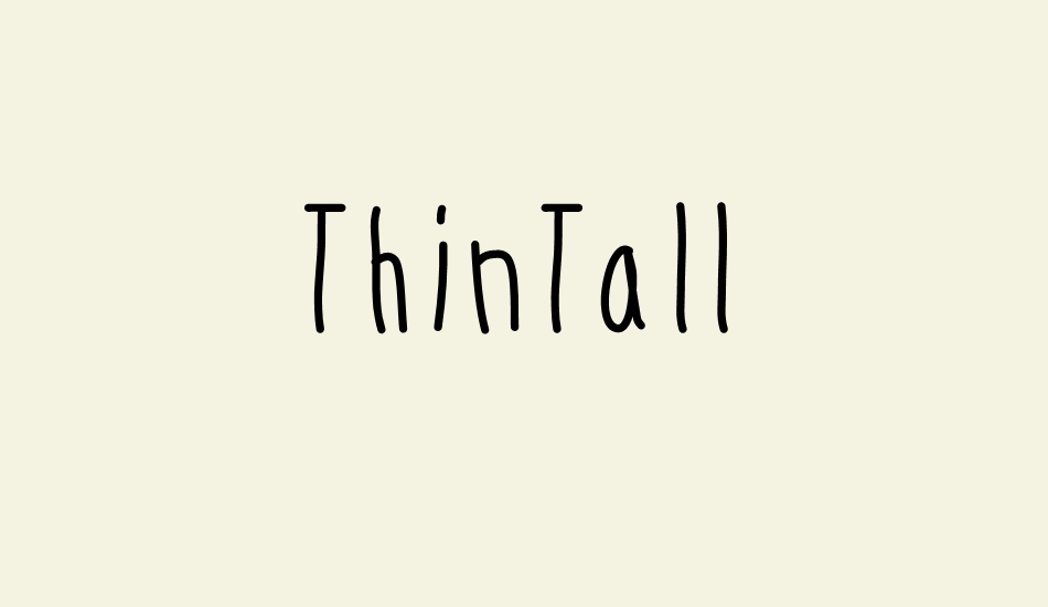 thintall font big