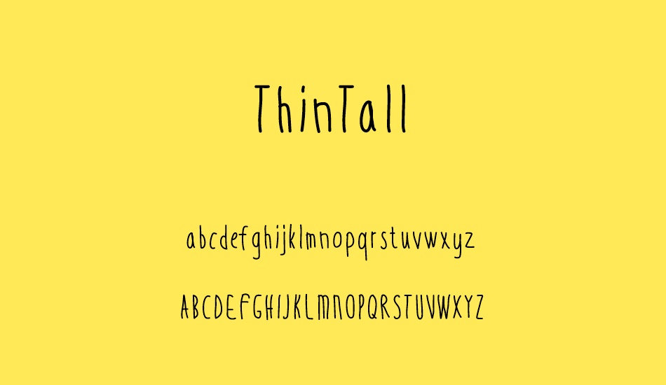 thintall font