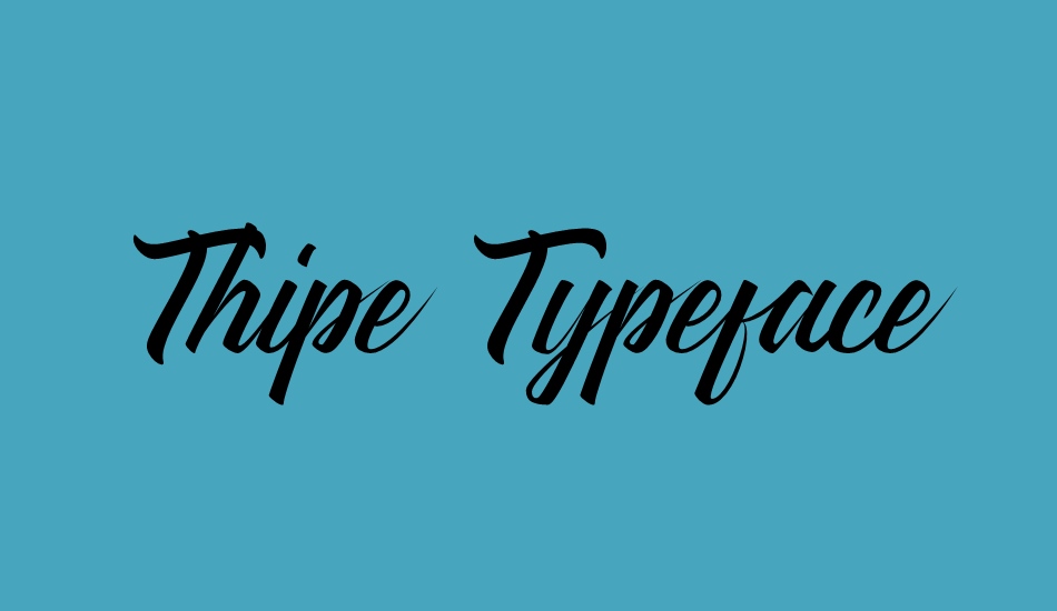 thipe-typeface font big